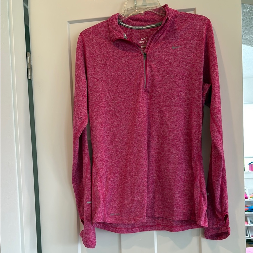 Nike Pink Quarter-Zip Pullover
